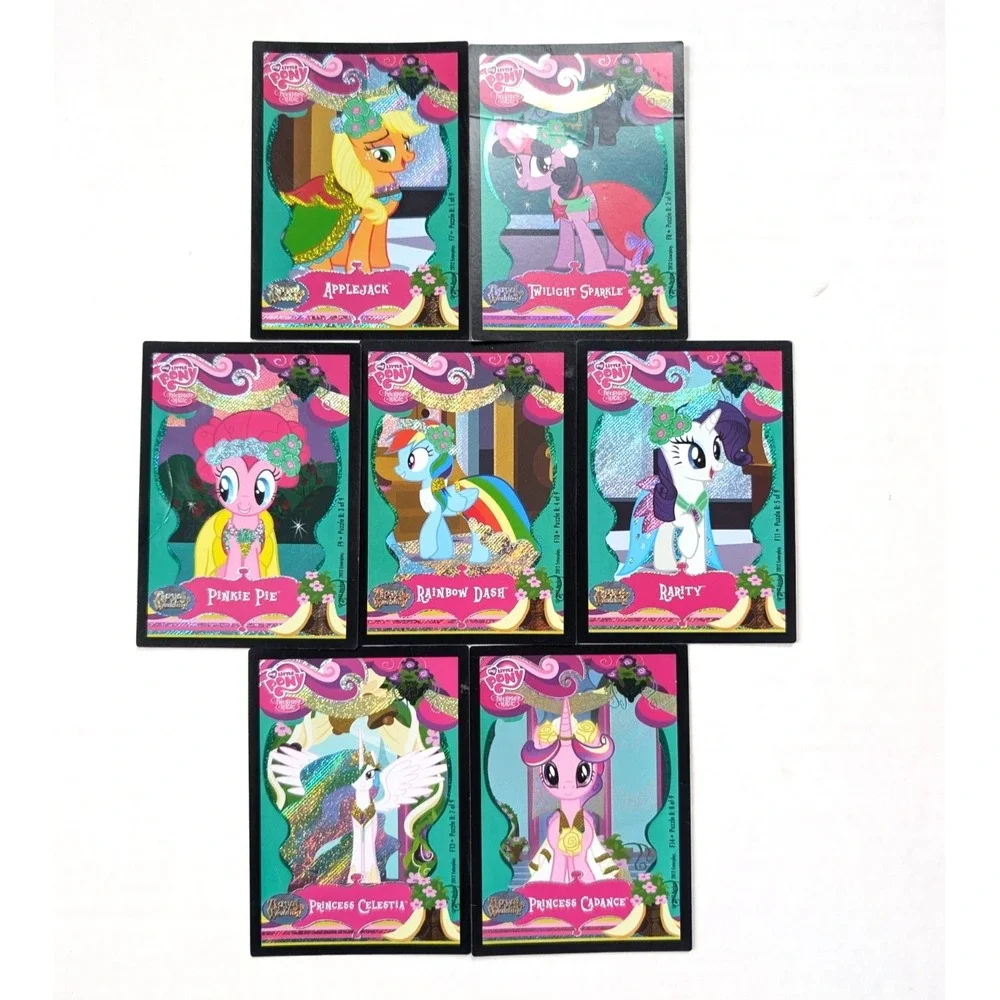 My Little Pony Royal Wedding‎ Card Puzzle Lot Foil 7/9 MP HP
